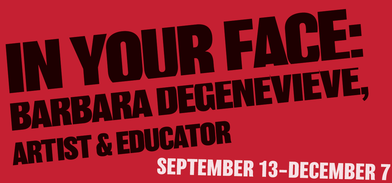 In Your Face: Barbara DeGenevieve, Artist & Educator